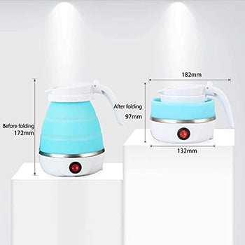 Food Grade Silicone Travel Foldable Electric Kettle Boil